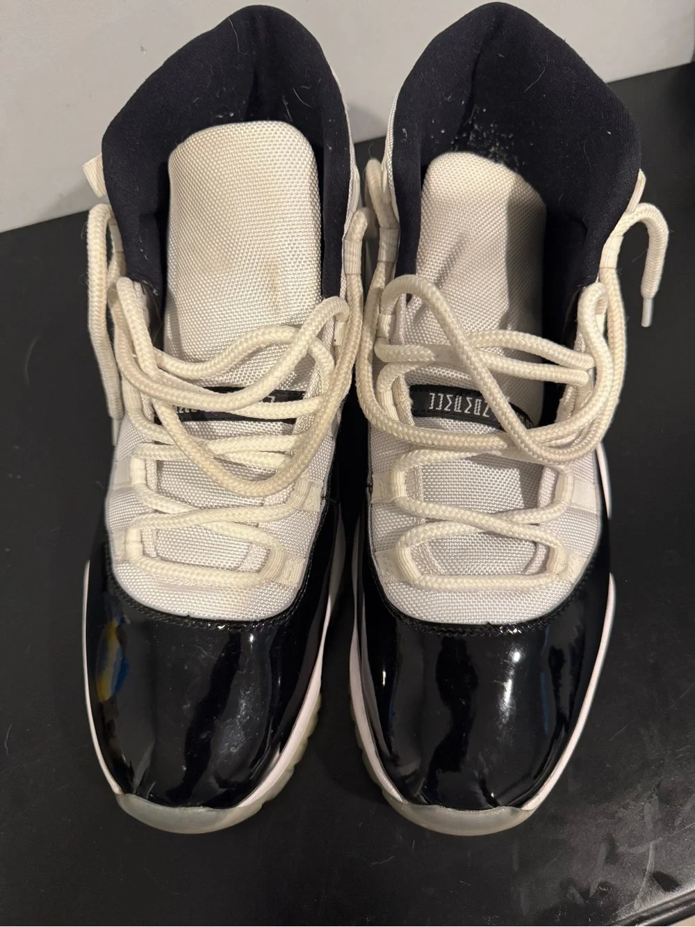 Jordan Men’s Black and White Retro Sneakers